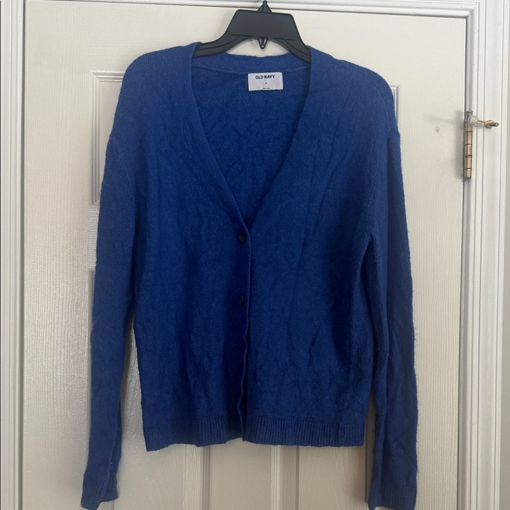 Old Navy Women's Vibrant Blue Button-Down Cardigan